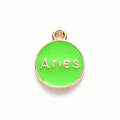 Alloy Enamel Pendants X-ENAM-S124-01B-06A-1