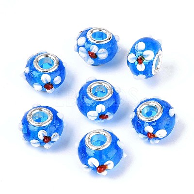 Handmade Lampwork European Beads LAMP-Q029-03E-1