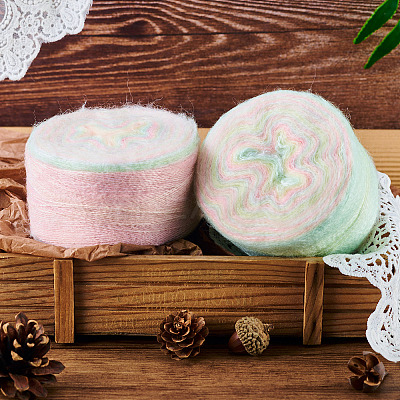 Segment Dyed Knitting Yarn LS-DIY-TAC0033-03B-1