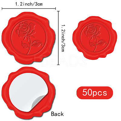 Adhesive Wax Seal Stickers DIY-CP0010-69E-1