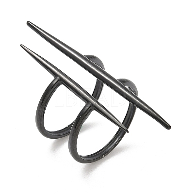 304 Stainless Steel Cuff Open Rings LS-RJEW-D338-02G-EB-1