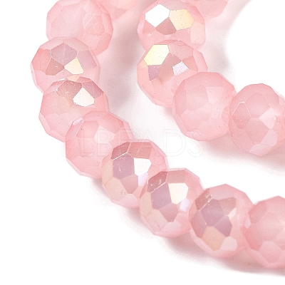 Baking Electroplate Glass Beads Strands DGLA-A039-J6MM-B08-1
