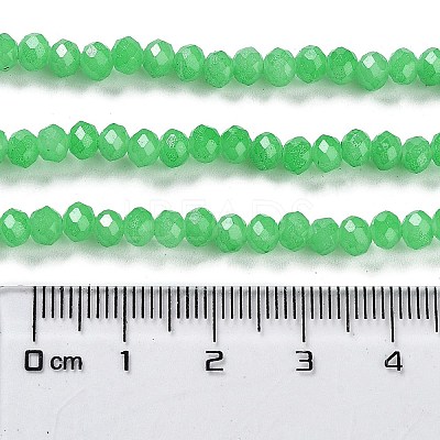 Baking Paint Imitation Jade Glass Bead Strands DGLA-A034-J4MM-A10-1