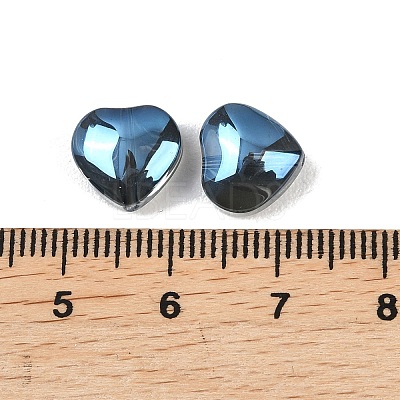Electroplate Glass Bead EGLA-H102-08W-1