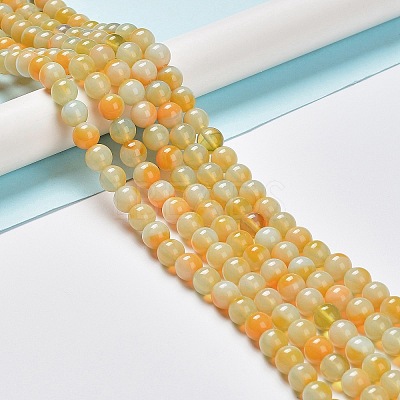Glass Round Beads Strands GLAA-M044-01A-1