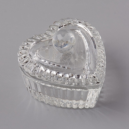 Heart Nail Art Glass Dappen Dish MRMJ-WH0060-12-1
