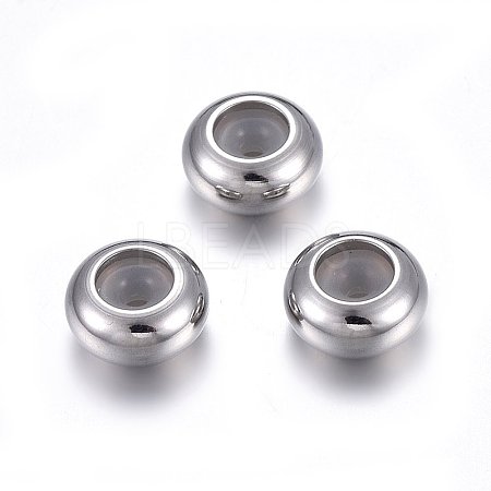 201 Stainless Steel Beads LS-STAS-O110-12P-D-1