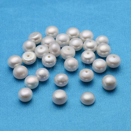 Grade AA Natural Cultured Freshwater Pearl Beads PEAR-D001-6.5-7-2AA-A-1