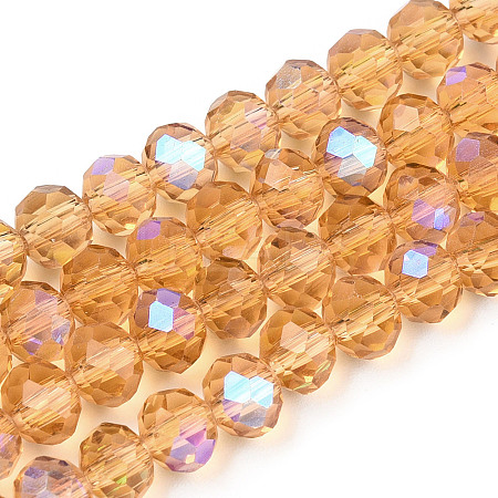 Electroplate Glass Beads Strands EGLA-A034-T3mm-L23-1