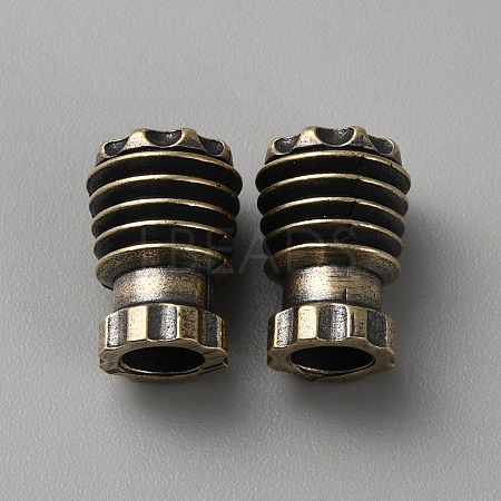 Brass EDC European Beads KK-WH0081-63AB-1