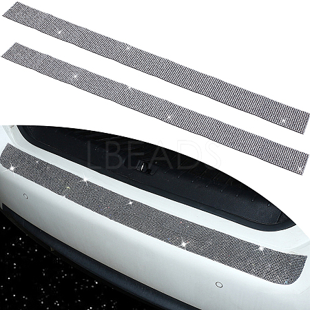 2Pcs Resin Rhinestone Glue Non-slip Car Door Stickers AJEW-GF0013-31B-1