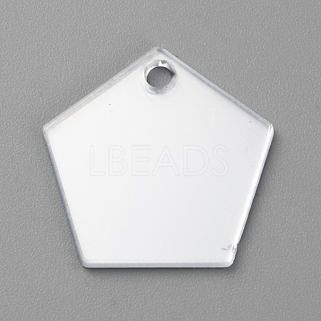 Acrylic Pendants OACR-WH0036-25-C02-1