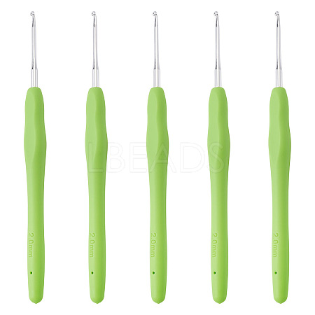 TPR Handle Aluminum Crochet Hook Needles TOOL-TA0001-13G-1