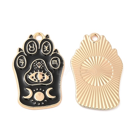 Alloy Enamel Pendants FIND-C037-03A-G-1