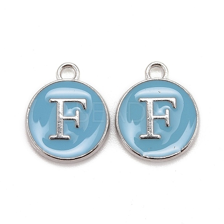 Platinum Plated Alloy Enamel Charms LS-X-ENAM-S118-04F-P-1