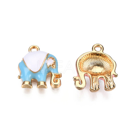 Alloy Enamel Pendants ENAM-S119-012B-1