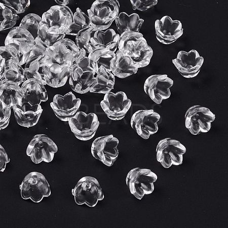 Transparent Acrylic Beads X-PL548-1-1