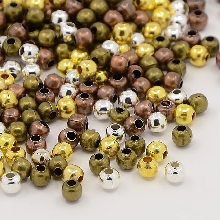 Mixed Iron Round Spacer Beads X-E004-M-1