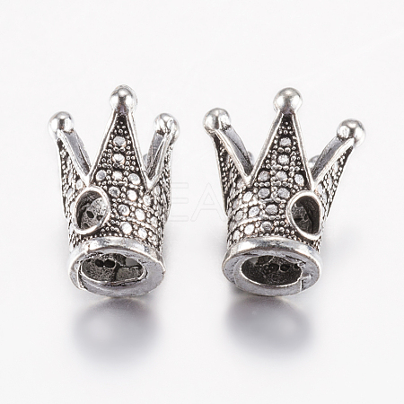 Tibetan Style Alloy Beads PALLOY-F200-09AS-1