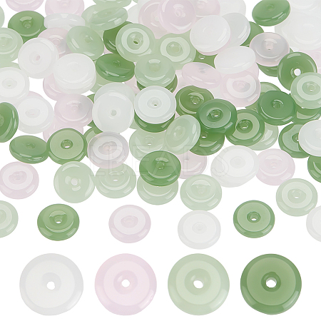 120Pcs 4 Colors Transparent Glass Beads GLAA-ME0001-23-1