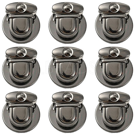 10Pcs Alloy Bag Tuck Lock Clasps FIND-YW0010-92B-1