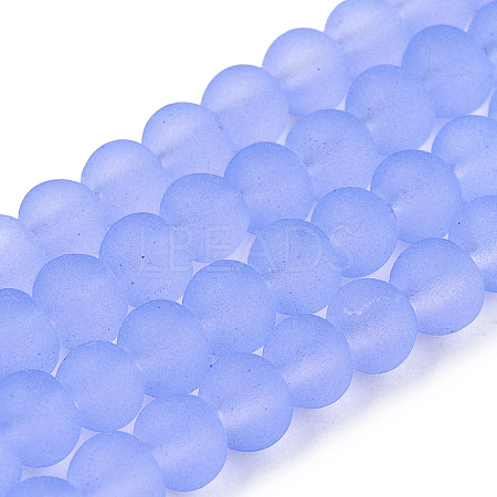 Transparent Glass Bead Strands GLAA-S031-4mm-25-1