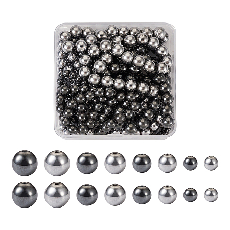 8 Strands 8 Styles Non-magnetic Synthetic Hematite Beads Strands G-TA0001-41-1