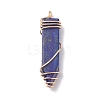 Natural Gemstone Big Pendants PALLOY-JF01258-2