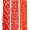 Electroplate Glass Beads Strands EGLA-A044-P4mm-B03-2