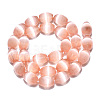 Dyed Natural Selenite Beads Strands G-T138-232I-2