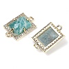 Natural Amazonite Faceted Rectangle Links G-I375-07G-08-2