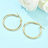 Ion Plating(IP) 304 Stainless Steel Hoop Earrings EJEW-N0016-11G-D-1