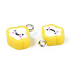 Handmade Polymer Clay Charms LS-CLAY-N006-37B-01H-3