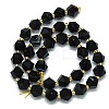 Natural Dyed & Heated Striped Agate Beads Strand G-I376-A09-01-2