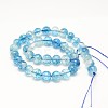 Dyed Round Natural Crackle Quartz Beads Strands G-K084-8mm-03A-5