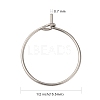 316 Surgical Stainless Steel Wine Glass Charms Rings STAS-L214-01E-2