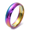 Ion Plating(IP) 304 Stainless Steel Flat Plain Band Rings STAS-I160-B-19mm-M-1