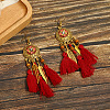 Alloy Oval Chandelier Earrings FS-WGD7741-12-1