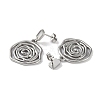 Flower 304 Stainless Steel Shell Stud Earrings EJEW-L283-041P-2