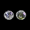 Transparent Electroplate Glass Beads GLAA-L046-02G-3
