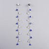 Handmade Evil Eye Lampwork Beads Dangle Earrings EJEW-JE03315-2