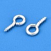 Brass Screw Eye Pin Peg Bails KK-A171-23-01S-3