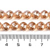 Transparent Electroplate Glass Beads Strands EGLA-N002-34C-C26-3