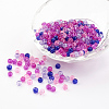 Baking Paint Crackle Glass Beads DGLA-X0006-4mm-02-1