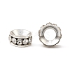 Brass Rhinestone Spacer Beads RB-A020-7mm-01S-3