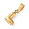 316L Surgical Stainless Steel Charms STAS-G315-01G-L-2