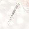 304 Stainless Steel Tassel Cuff Earrings for Women SA-H003-06P-1