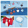 10Pcs 2 Style Heart Stitch Markers HJEW-AB00195-4