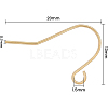 Brass Earring Hooks KK-BC0005-09G-3