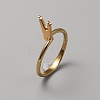 Aluminium Alloy Finger Rings Components FIND-WH0111-275B-G-1